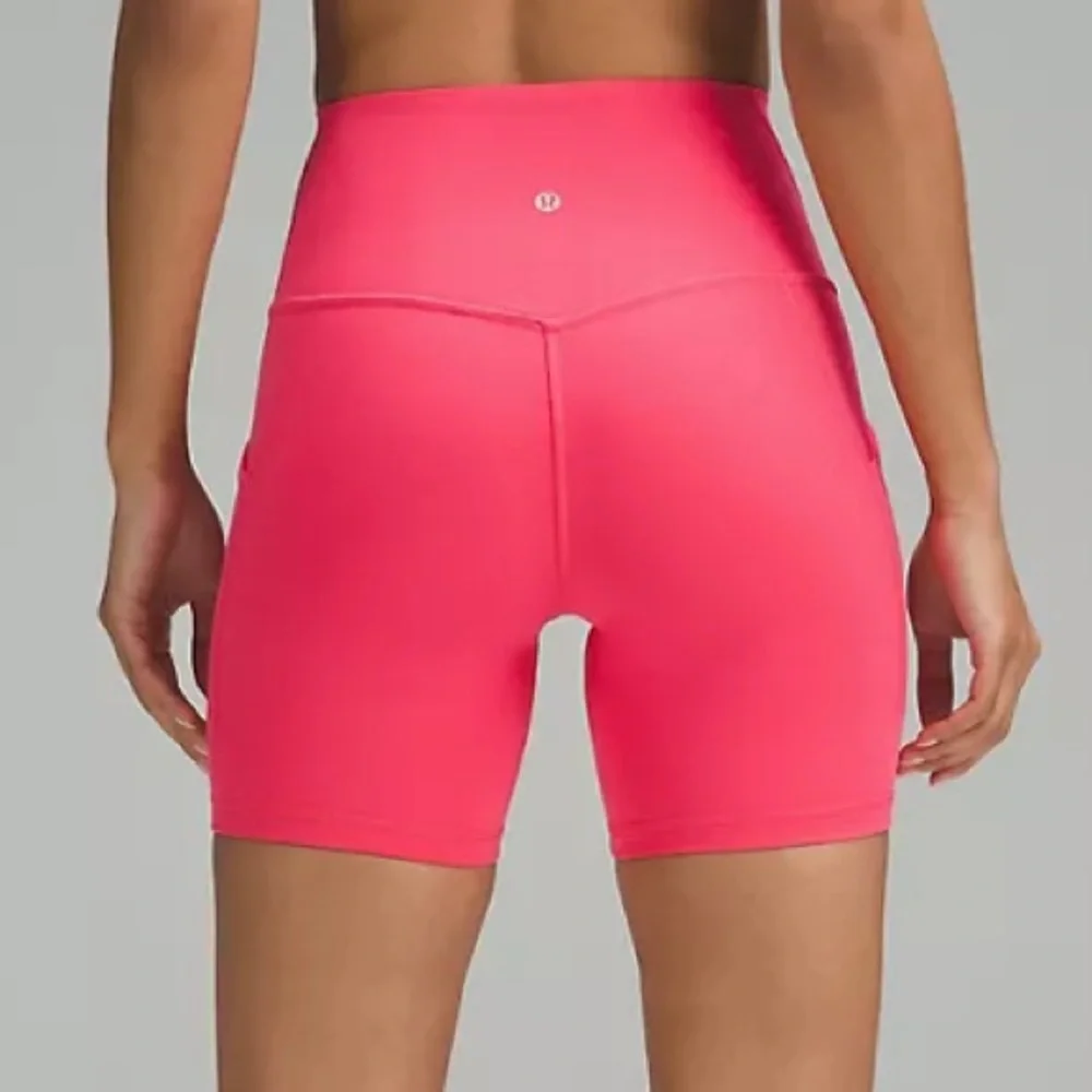 Vivid Plum Lululemon Align Shorts with Pockets - Picture 5 of 6
